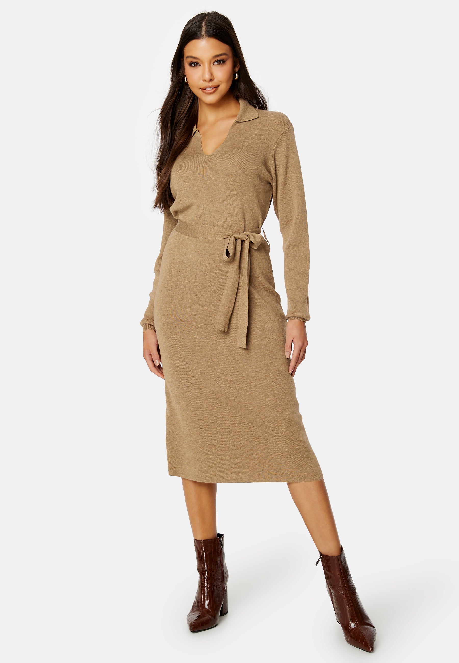 VILA Marla Collar L/S Knit Dress