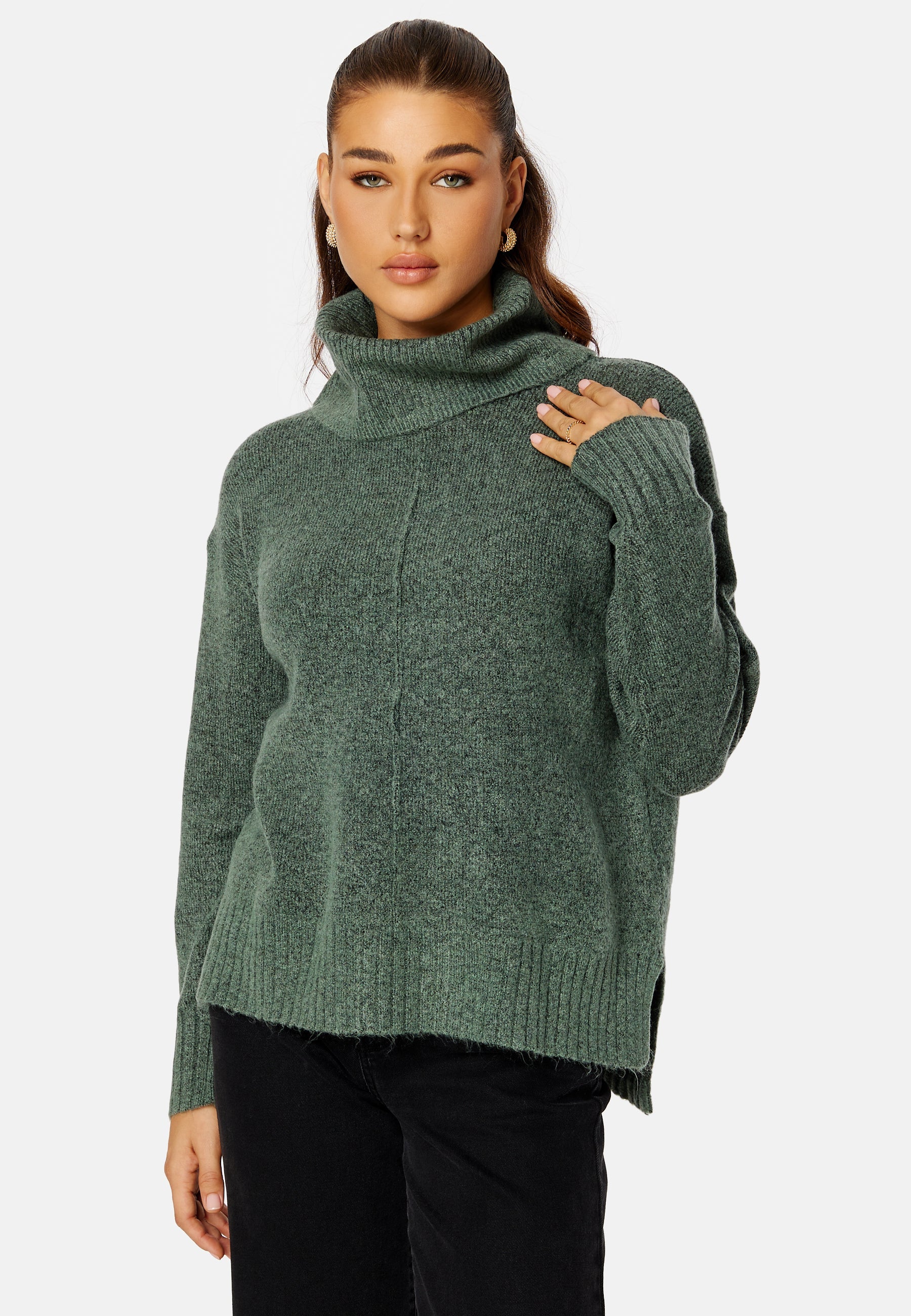 VILA Mathilda Cowlneck L/S Knit Top