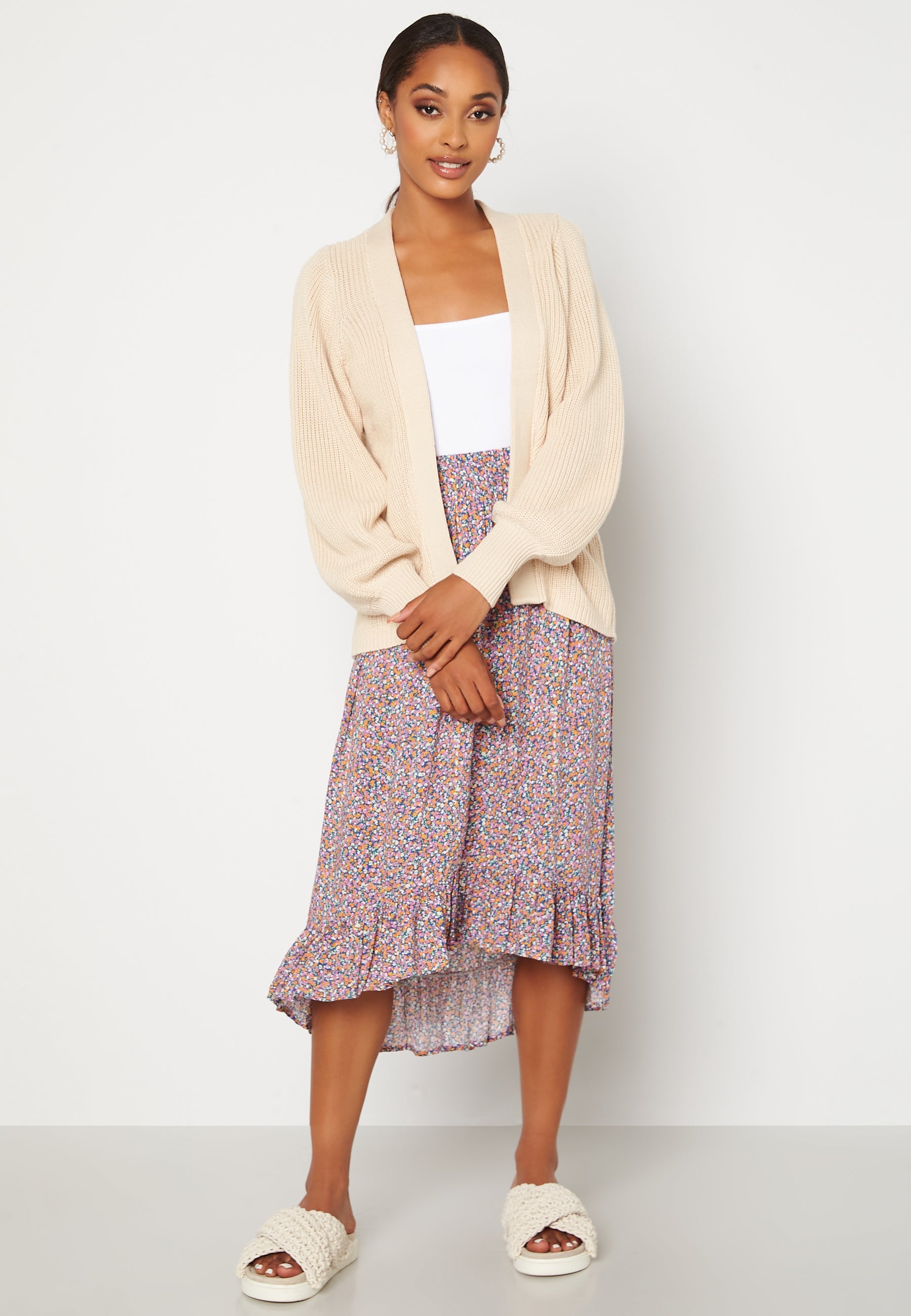 Pieces Timberly HW Midi Skirt
