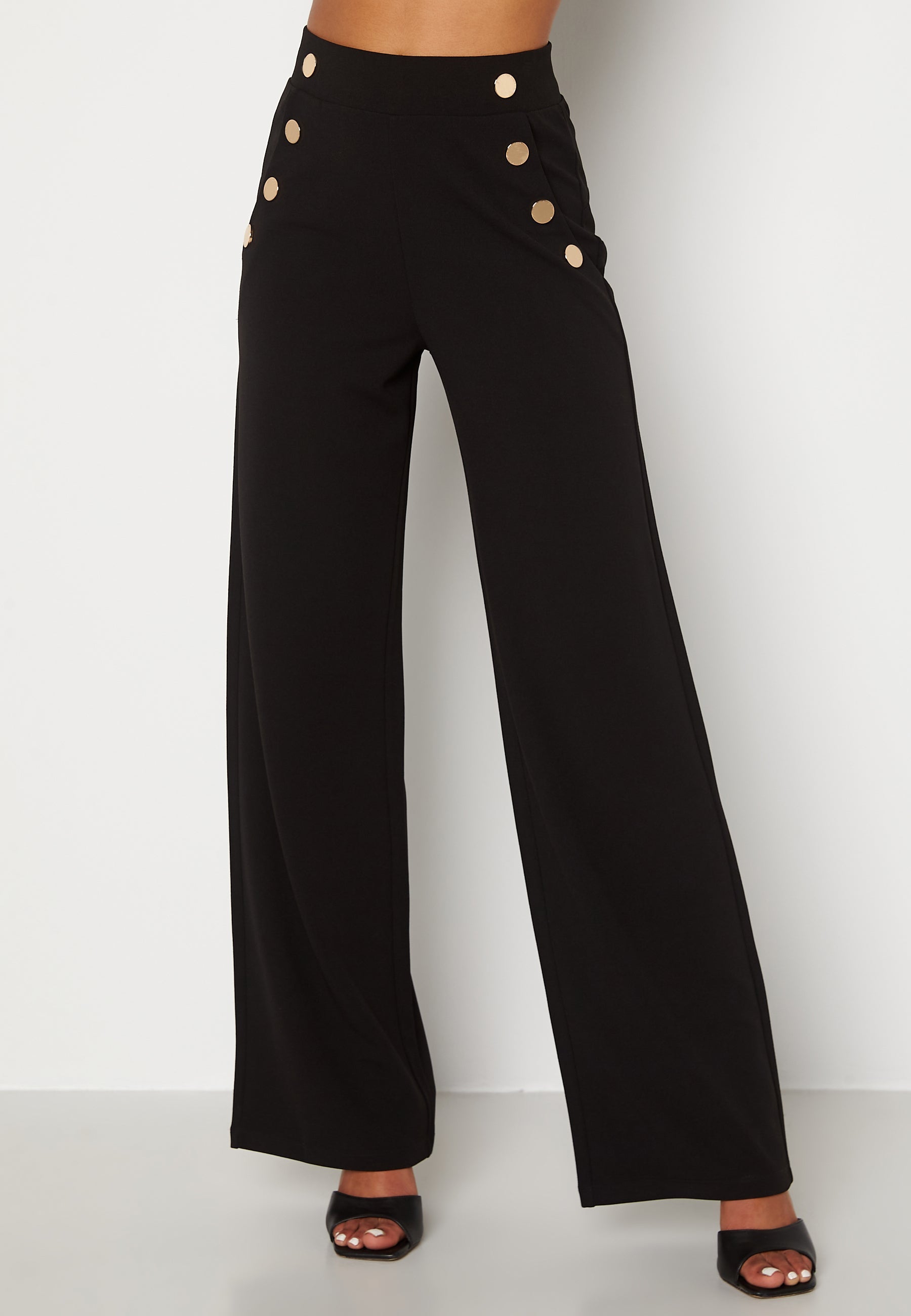BUBBLEROOM Calandra jersey button pants