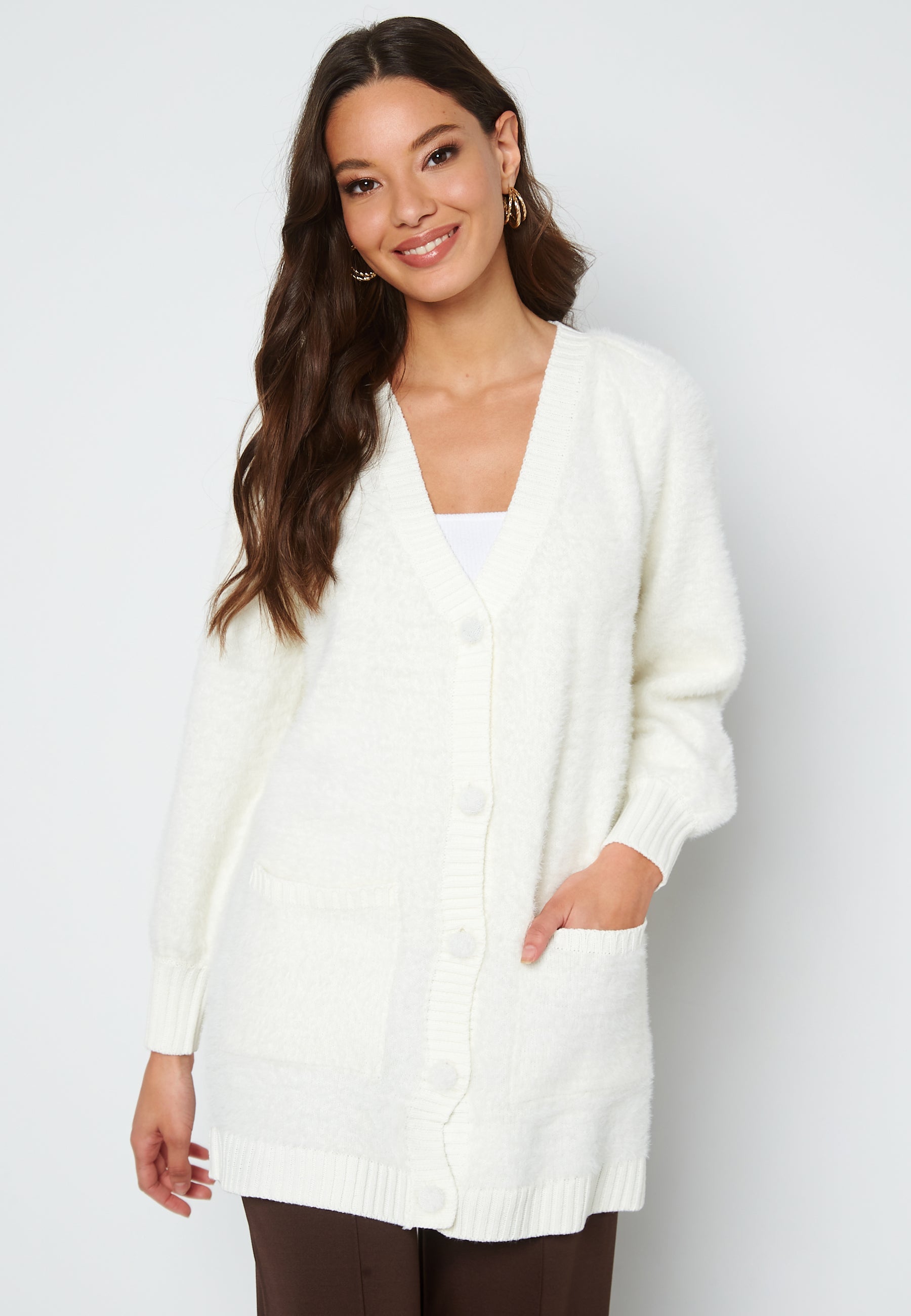 Pieces Kris LS Knit Coatigan