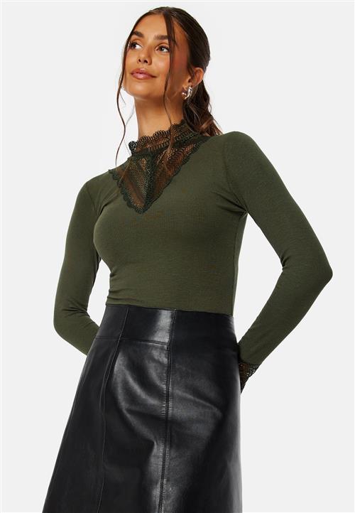 ONLY Onltilde L/S High Neck Lace Top JRS