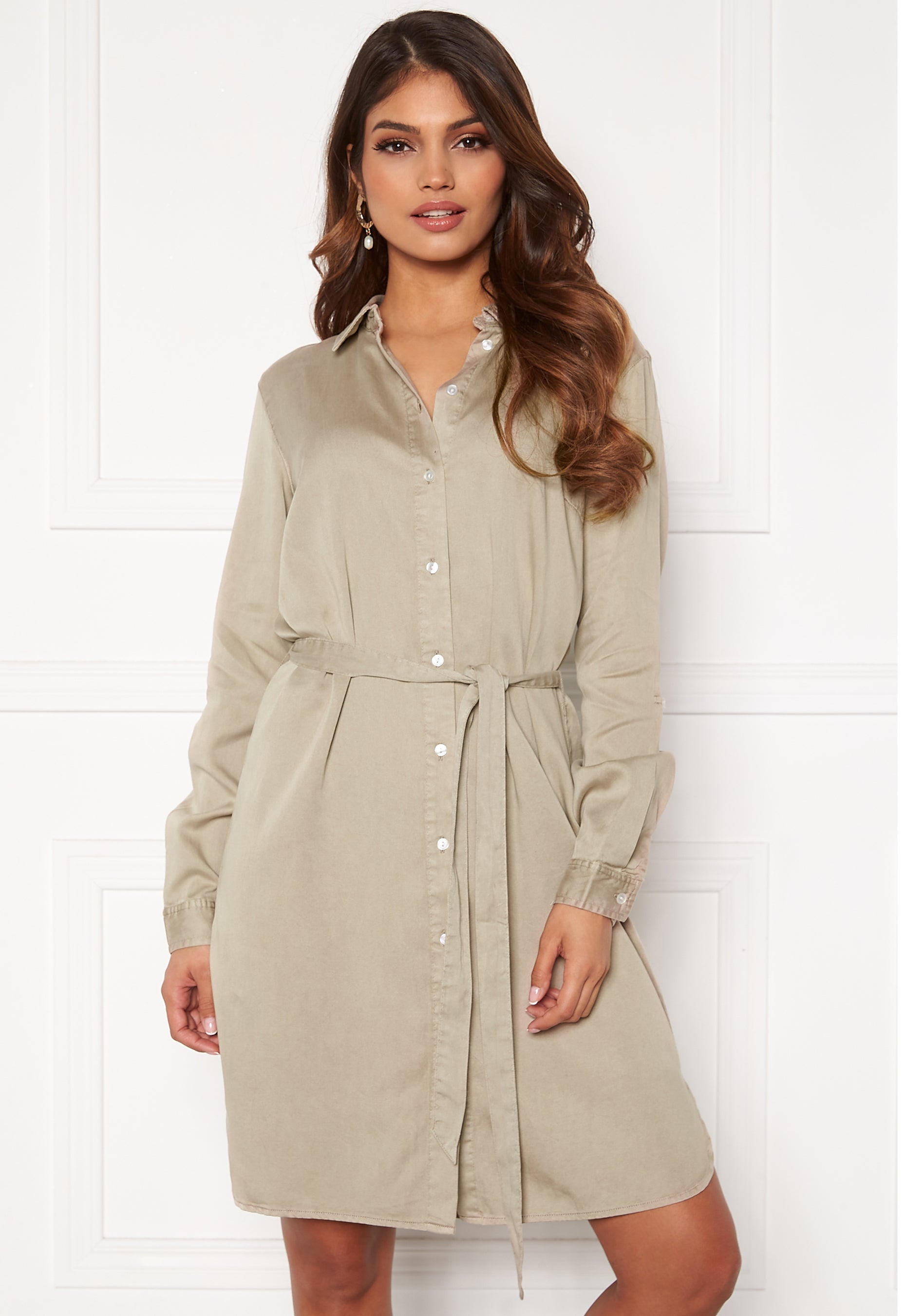 VILA Bista Denim Belt Dress