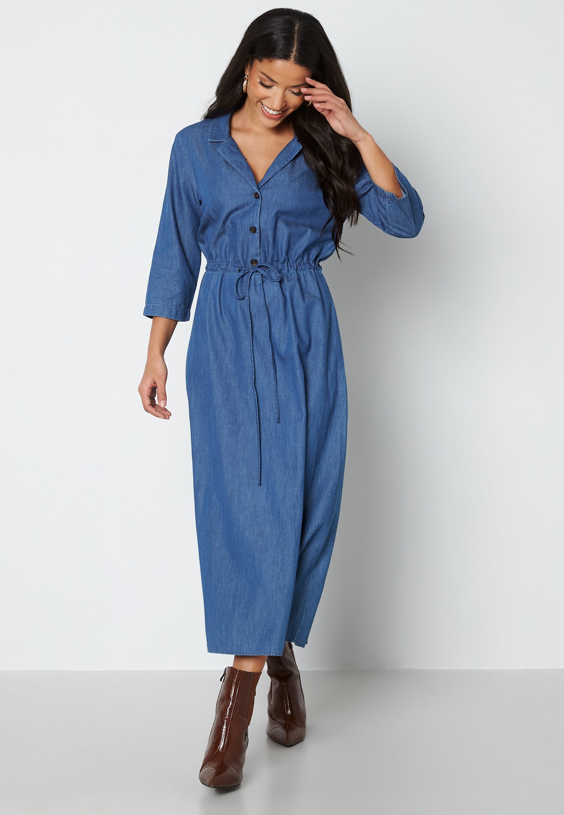 JDY Esran 3/4 Mid Calf Dress