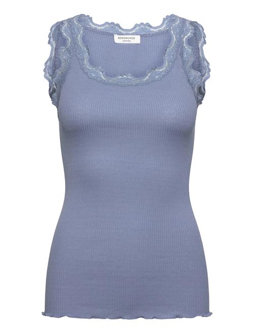 Rosemunde | Rwbabette Silk Sl U-Neck Long Lace | L