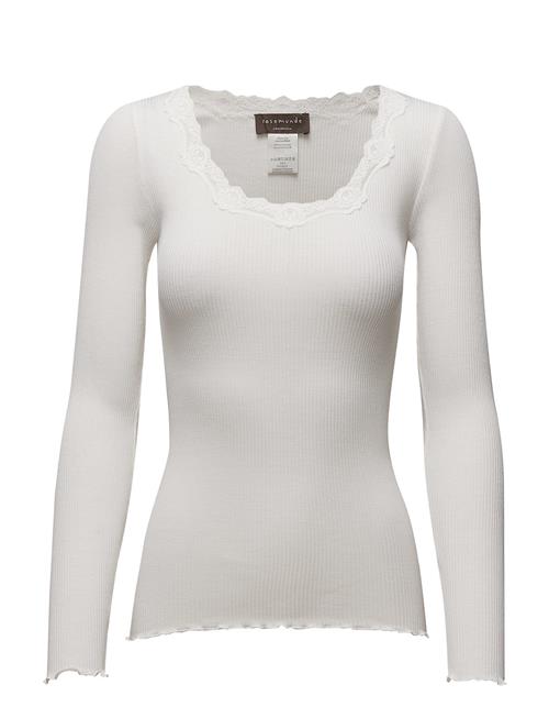 Rosemunde | Rwbabette Silk Ls U-Neck Lace T-Shi | S