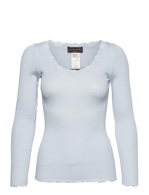 Rosemunde | Rwbabette Silk Ls U-Neck Lace T-Shirt | M