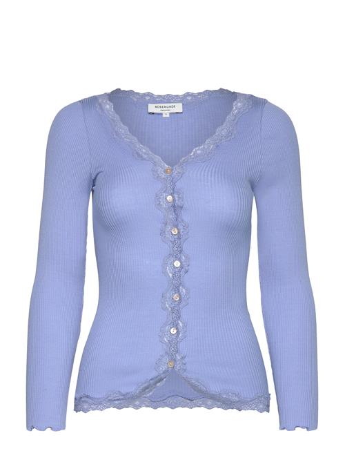 Rosemunde | Rwbabette Silk Ls V-Neck Lace Cardigan | XL