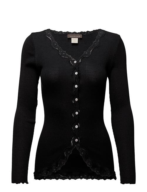 Rosemunde | Rwbabette Silk Ls V-Neck Lace Cardi | M