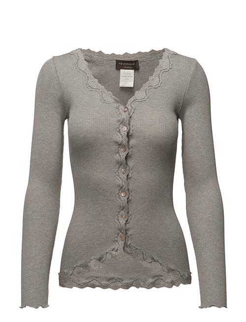 Rosemunde | Rwbabette Silk Ls V-Neck Lace Cardi | S
