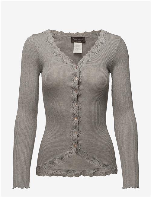Rosemunde | Rwbabette Ls V-Neck Regular Lace Ca | XL
