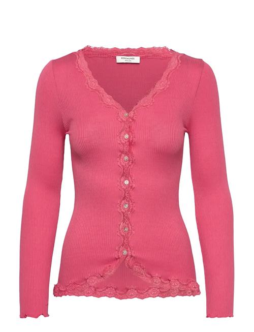 Rosemunde | Rwbabette Silk Ls V-Neck Lace Cardi | L