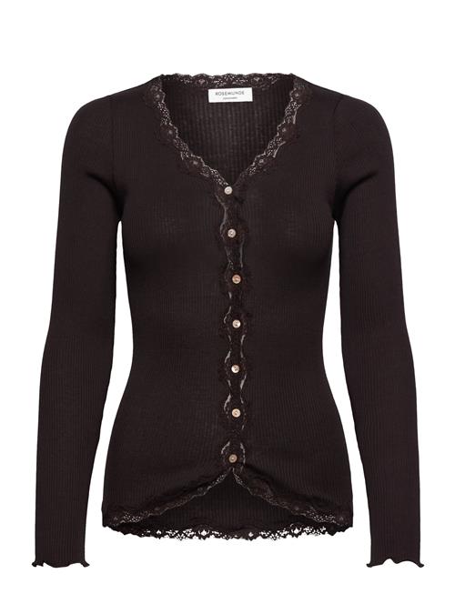Rosemunde | Rwbabette Silk Ls V-Neck Lace Cardi | M