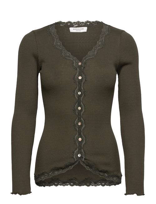 Rosemunde | Rwbabette Silk Ls V-Neck Lace Cardi | S