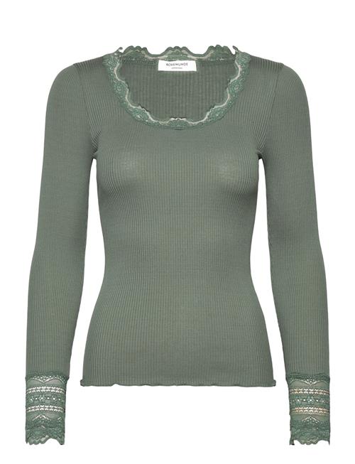 Rosemunde | Rwbenita Silk Ls O-Neck Lace T-Shirt | M