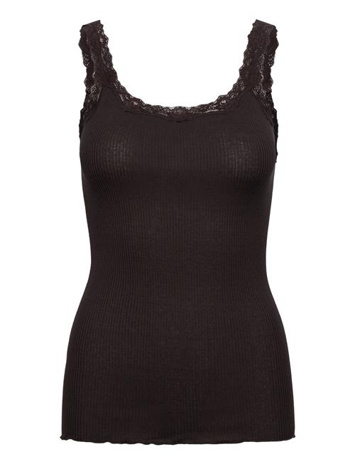 Rosemunde | Silk Top W/ Lace | XS