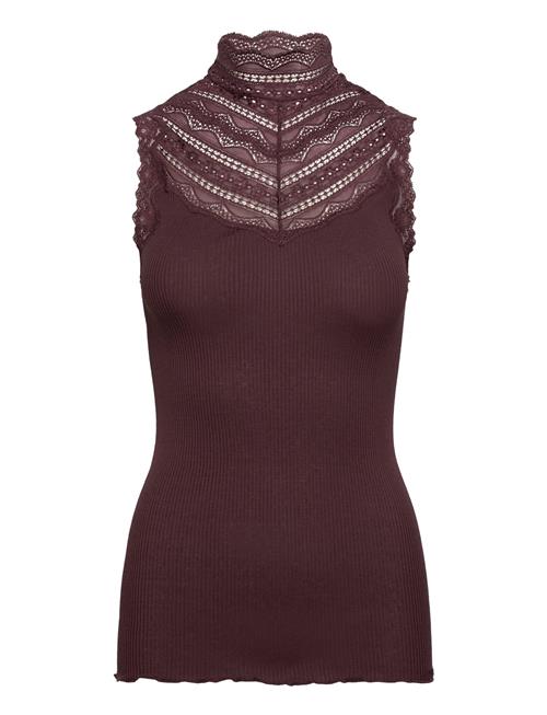 Rosemunde | Silk Top W/ Lace | XS