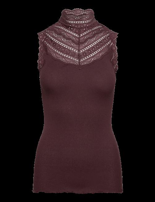Rosemunde | Silk Top W/ Lace | L