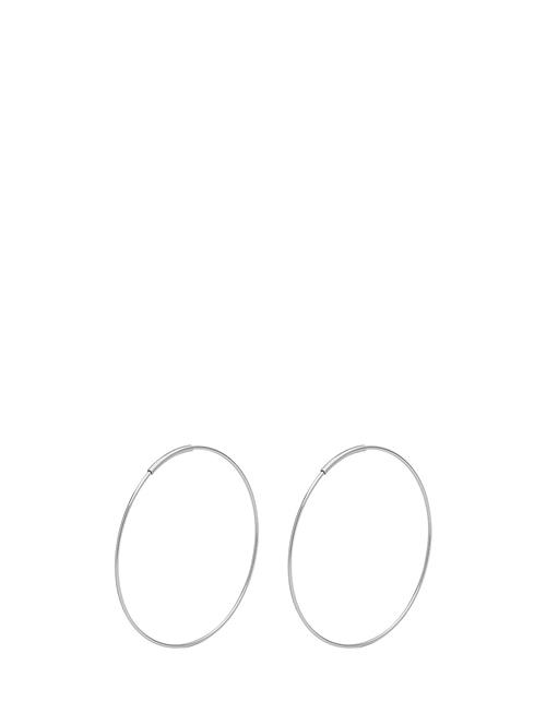 Pilgrim | Raquel X-Large Hoop Earrings Silver-Plated | ONE SIZE