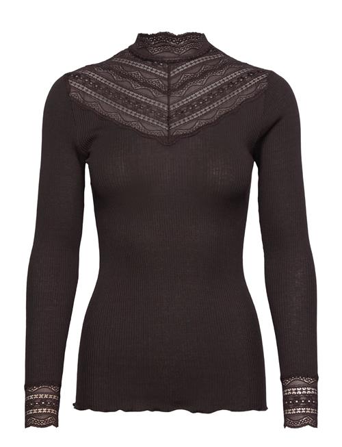 Rosemunde | Silk T-Shirt W/ Lace | L