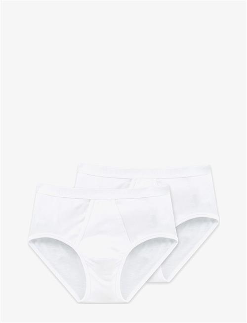 Schiesser | 2-Pack Of Sports Briefs With Fly, Fine Rib, Black - Original Fine Rib | XL
