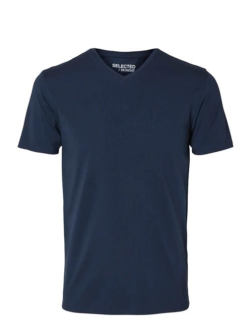 Selected | Slmnewpima Ss V-Neck Tee Noos | L