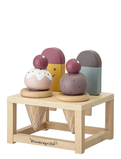 Bloomingville | Hasham Legetøjsmad, Multi Farvet, Krydsfiner Sæt Of 5 | ONE SIZE