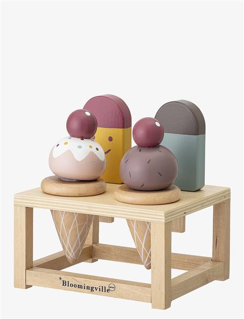 Bloomingville | Hasham Play Set, Food, Red, Plywood Set Of 5 | ONE SIZE