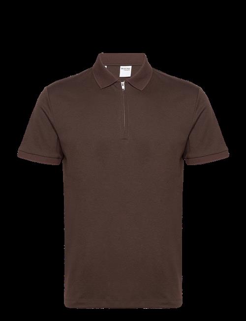 Selected | Slhfave Zip Ss Polo Noos | S