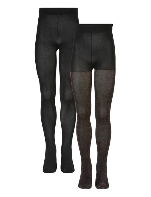 The New | 2-Pack Tights Glitter/Solid Noos | 110/116
