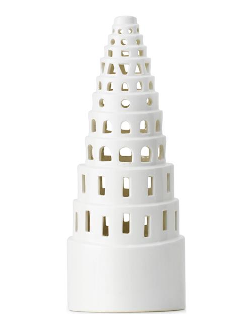 Kähler | Urbania Lyshus Højt Tårn Hvid | Ø9X22.5CM