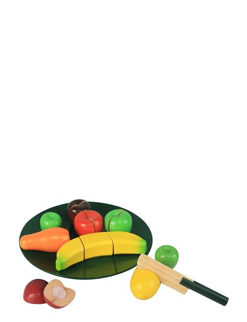 Magni Toys | Fruit In Wood On The Plate, With Velcro | ONE SIZE