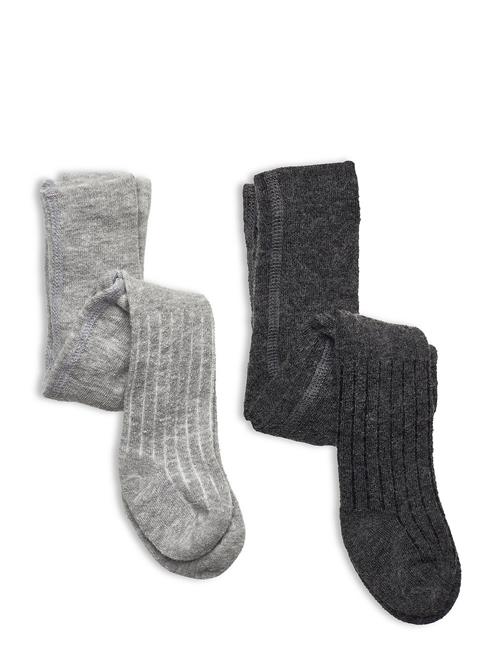 Minymo | Wool Stocking - Rib (2-Pack) | 80-86