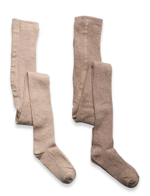 Minymo | Wool Stocking - Rib (2-Pack) | 140\146