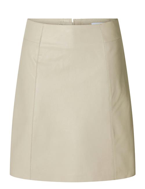 Selected | Slfnew Ibi Mw Leather Skirt B Noos | 36