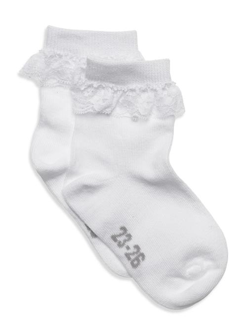 Minymo | Ankle Sock W. Lace | 27/30