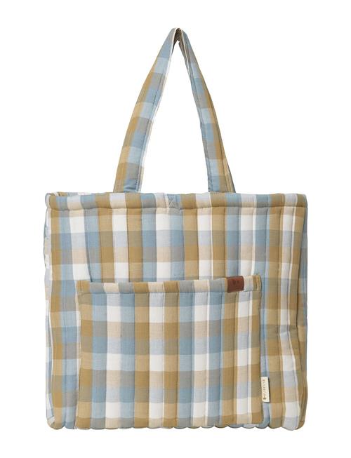 Fabelab | Qulited Tote Bag - Cottage Blue Checks | 50X39CM