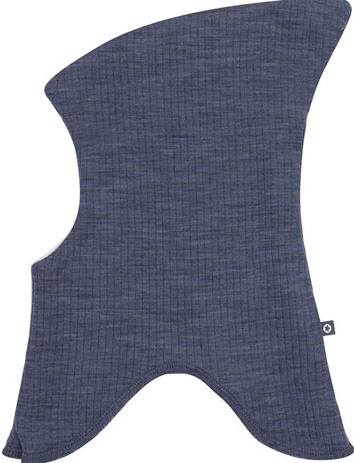 Smallstuff | Balaclava, 2 Layers, Denim Melange Drop Needle, Merino Wool | 68/74