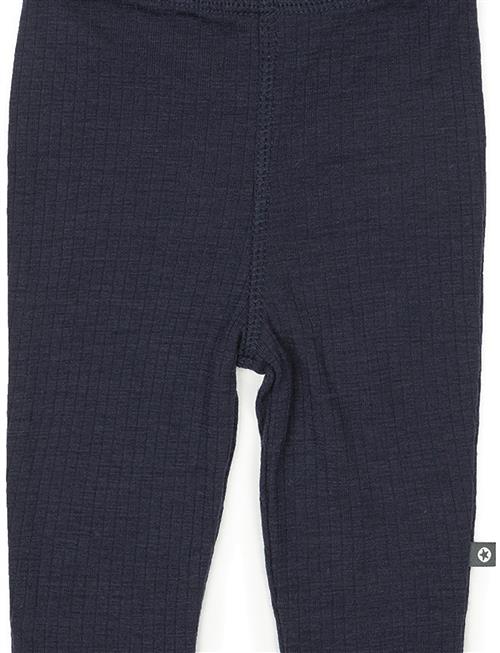 Smallstuff | Legging, Navy Drop Needle, Merino Wool | 98
