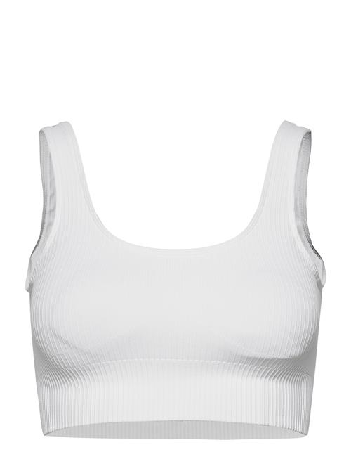 aim´n | White Ribbed Seamless Bra | M