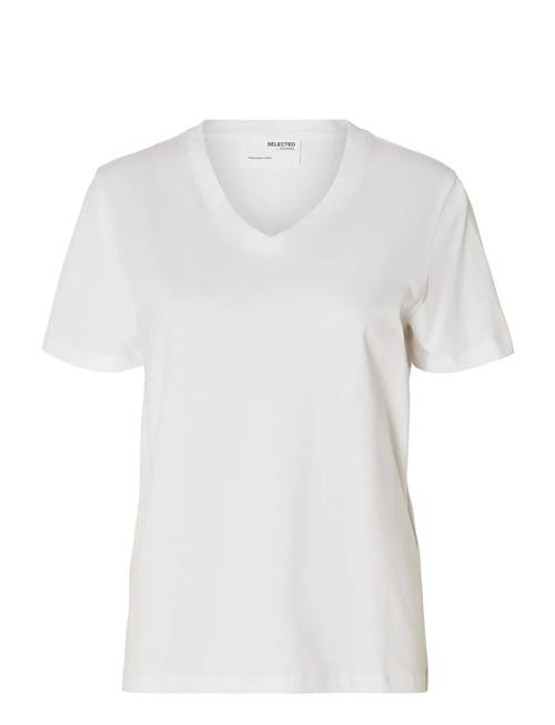 Selected | Slfessential Ss V-Neck Tee Noos | XXL