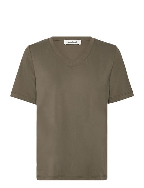 Soaked | Slcolumbine Loose Fit V-Neck Ss | XL