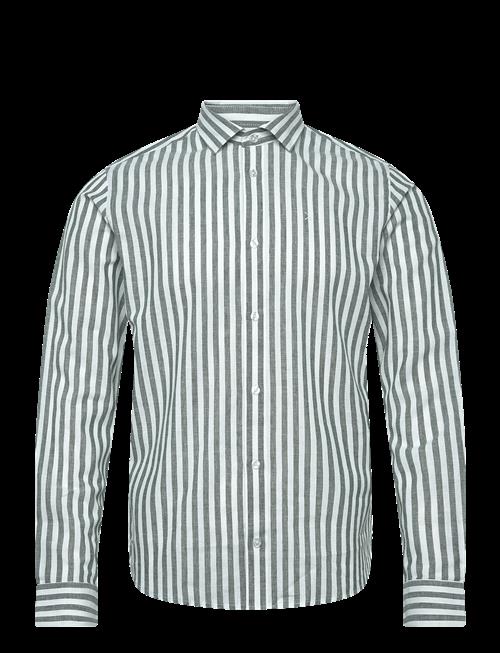 Clean Cut Copenhagen | Jamie Cotton Linen Striped Shirt Ls | M