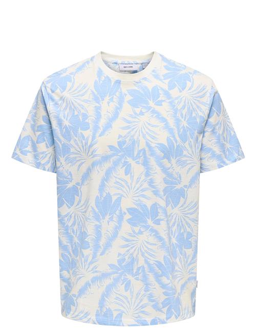ONLY & SONS | Onsperry Life Reg Leaf Aop Ss Tee | XS