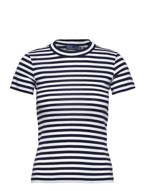 Polo Ralph Lauren | Striped Ribbed Cotton Crewneck Tee | XS