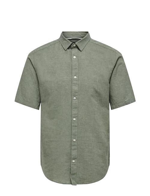 ONLY & SONS | Onscaiden Life Ss Solid Linen Blend Noos | XL