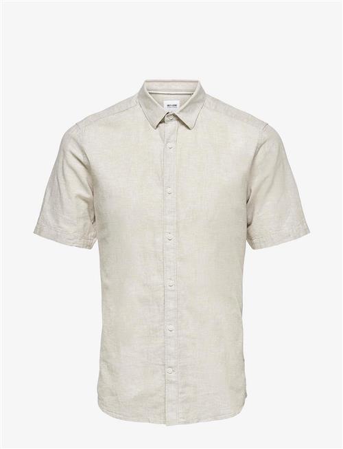 ONLY & SONS | Onscaiden Life Ss Solid Linen Shirt Noos | XL