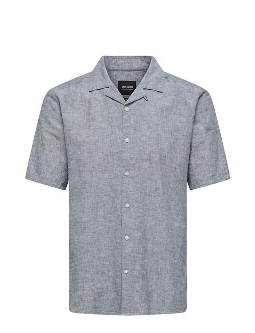 ONLY & SONS | Onscaiden Ss Solid Resort Linen Shirt | XL