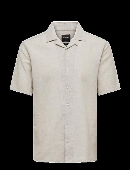 ONLY & SONS | Onscaiden Life Ss Solid Resort Linennoos | XS