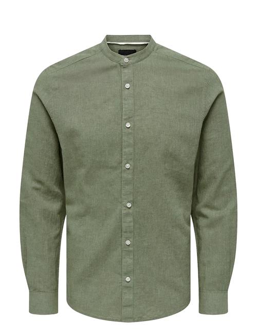 ONLY & SONS | Onscaiden Life Ls Linen Blend Mao Noos | XXL